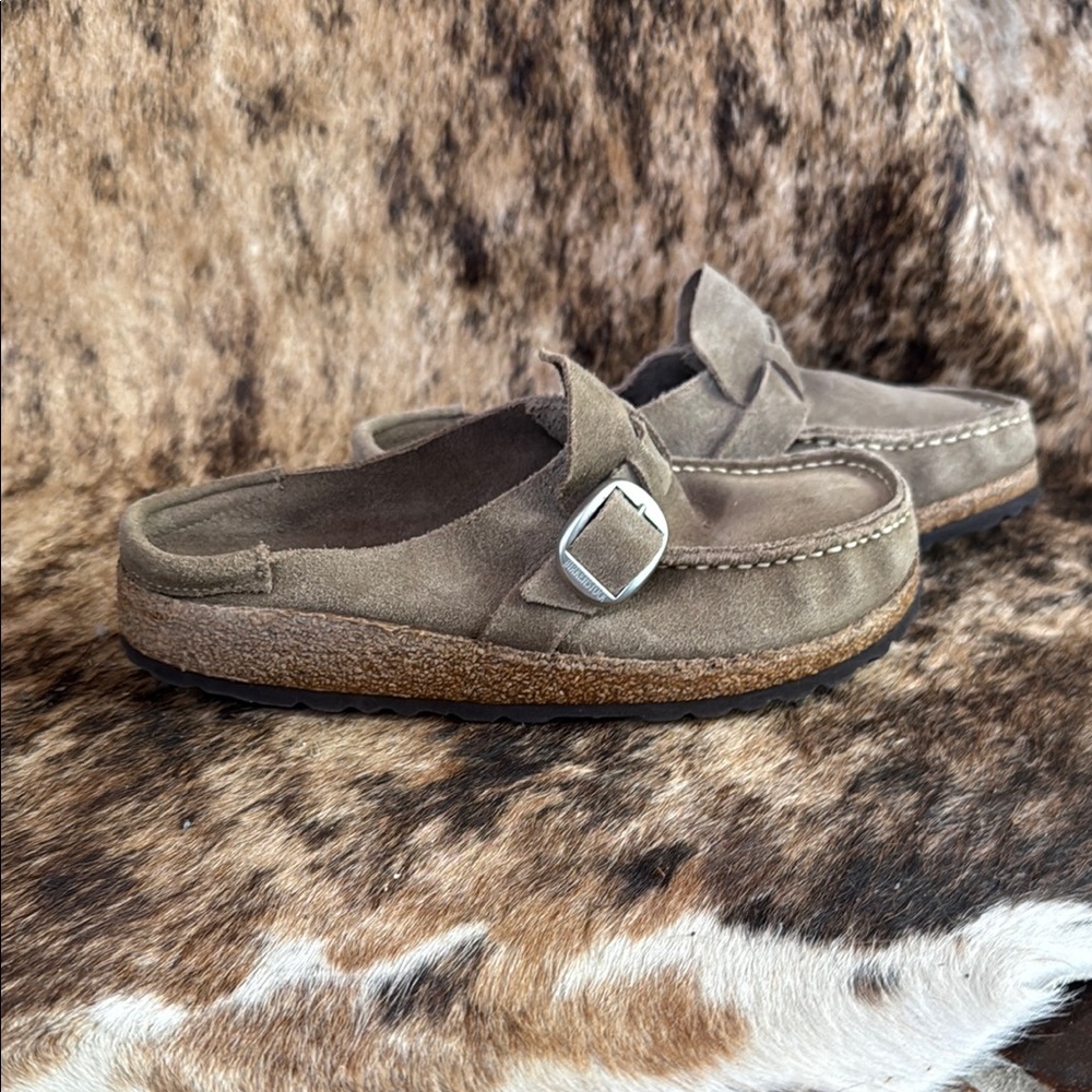 Birkenstock Buckley Suede Loafers Slip-Ons Comfortable EUC